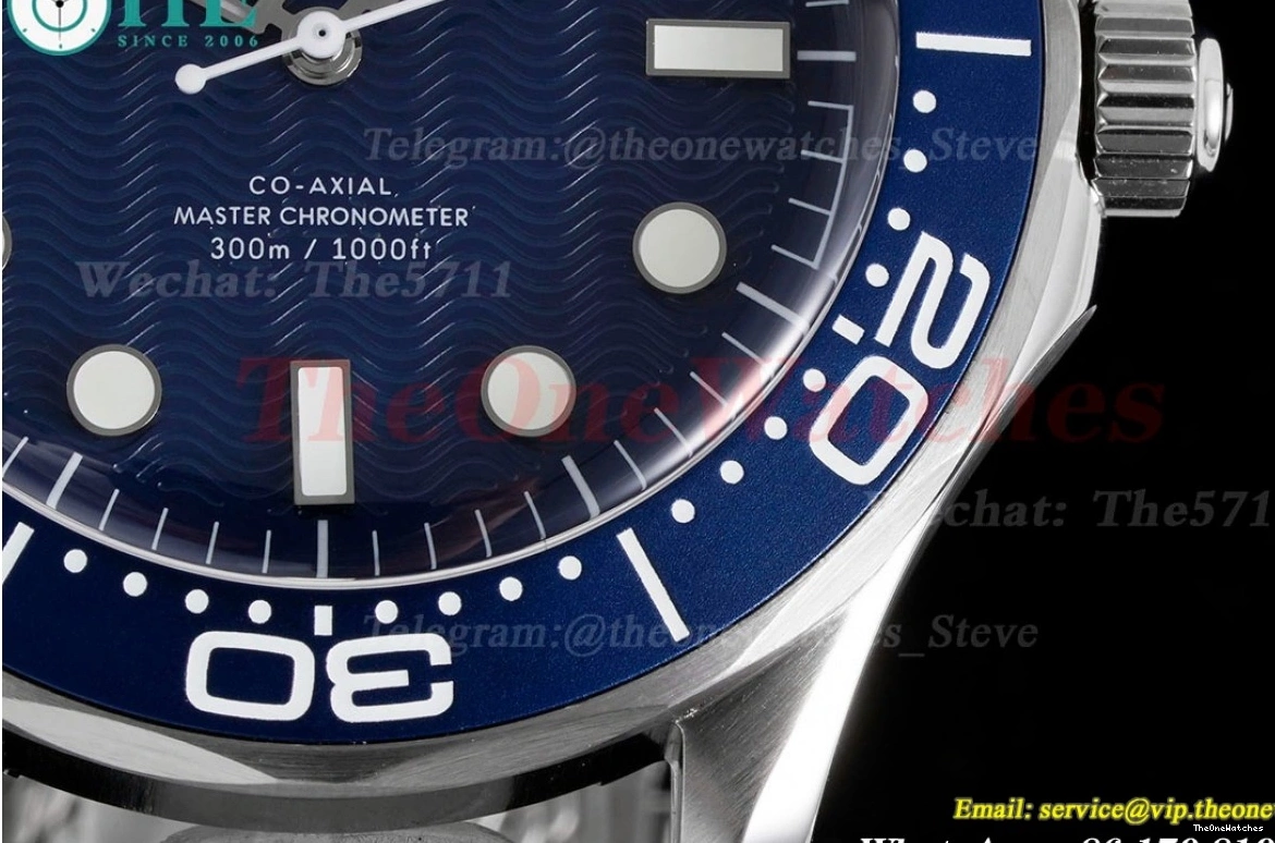 VSF 300m SS Bond 42mm 60th Dial Blue SS Seamaster A8806 James 0125